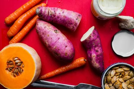 Ingredientes naturais na cozinha
